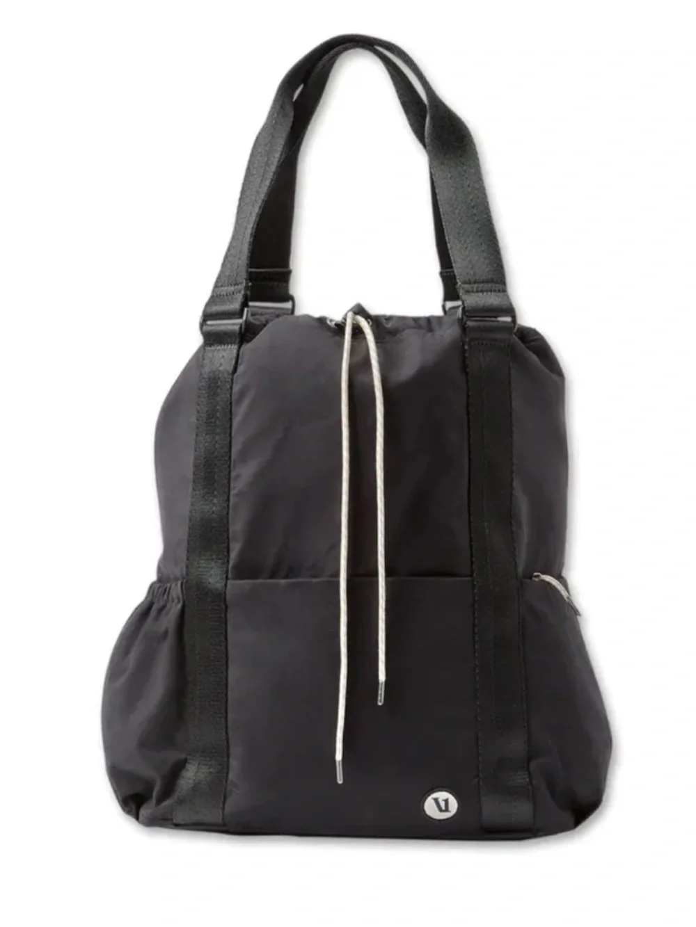 Vuori V1 Black Convertible Sports Tote Bag Backpack NWOT
